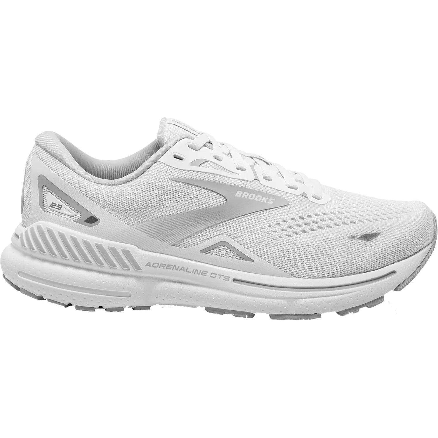 Women's Brooks Adrenaline GTS 23 White/Oyster/Silver Mesh