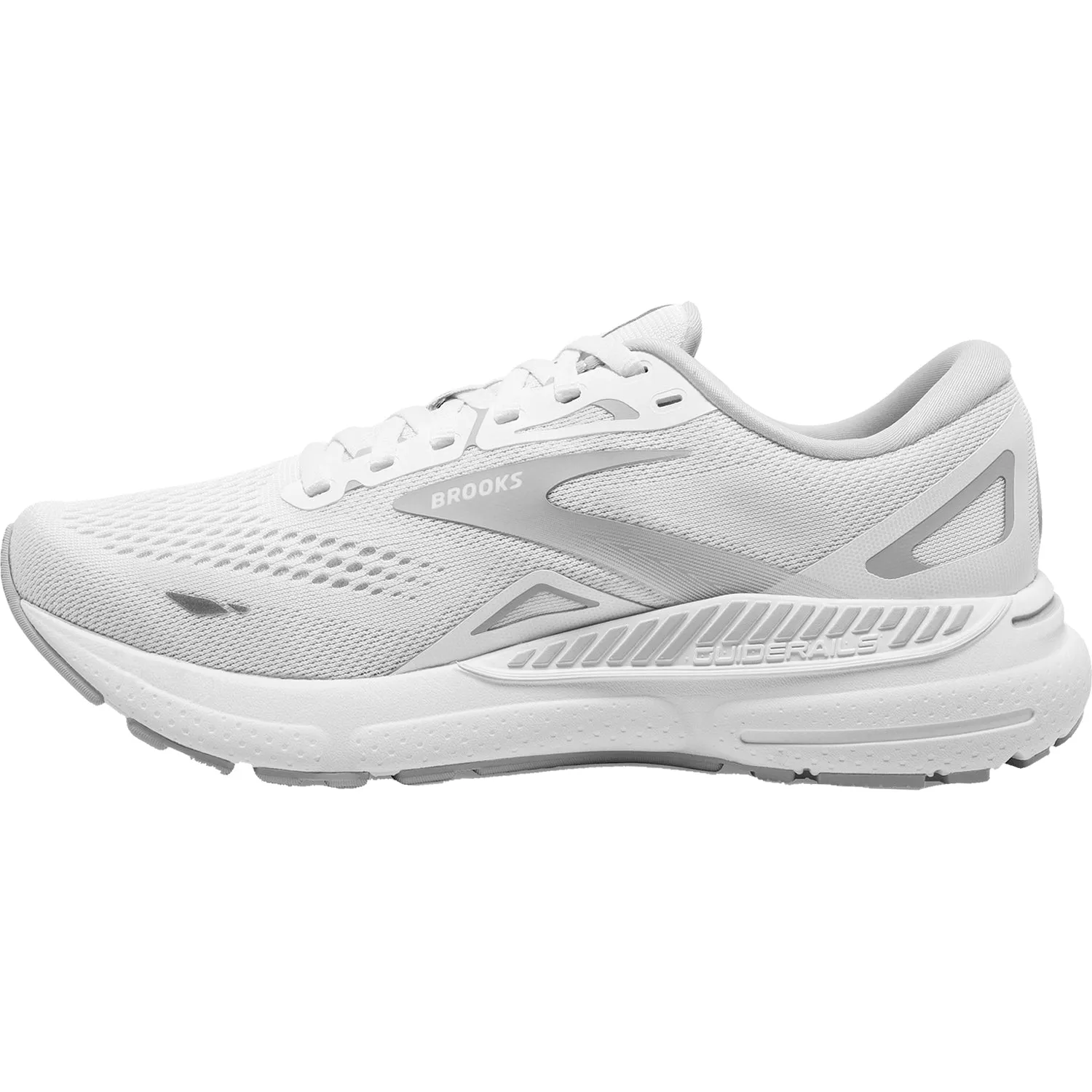 Women's Brooks Adrenaline GTS 23 White/Oyster/Silver Mesh