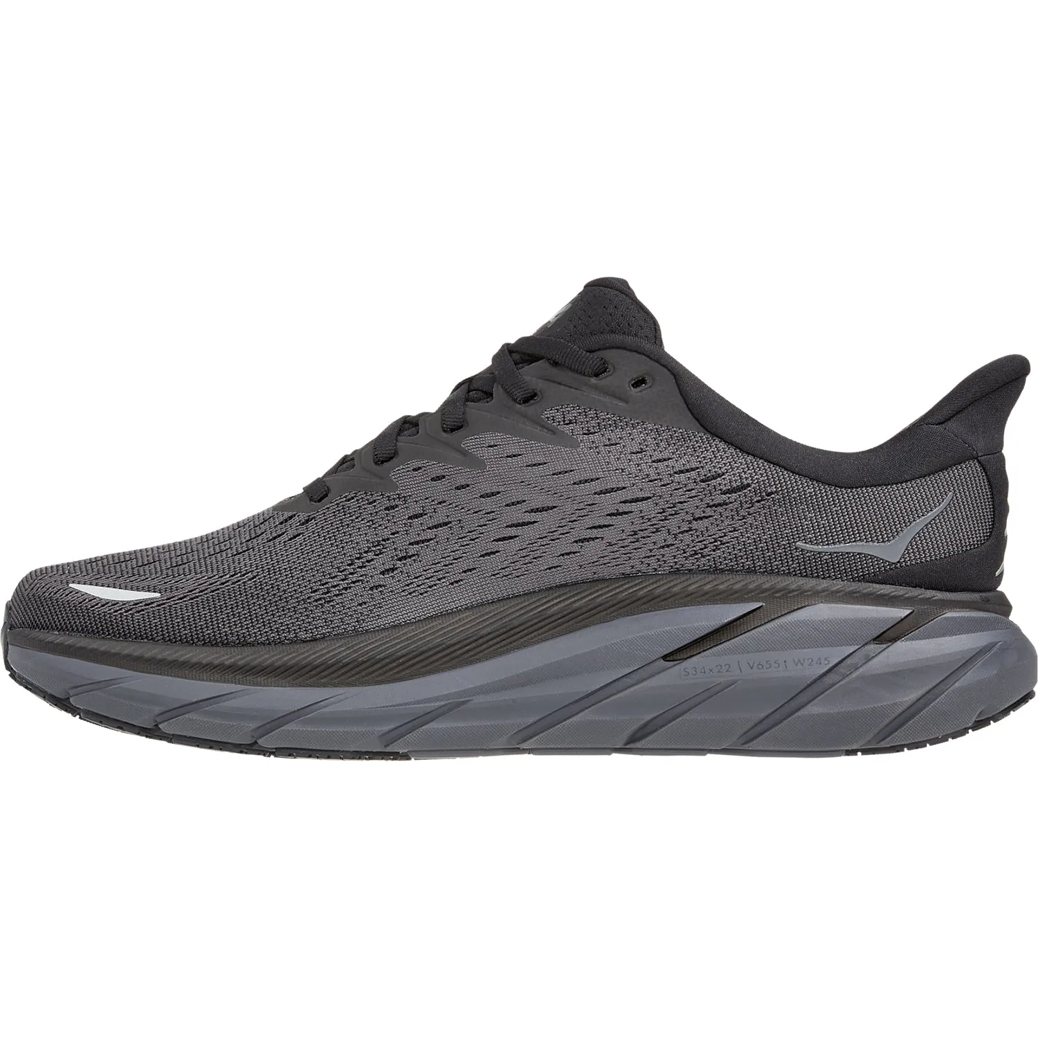 Women's Hoka One One Clifton 8 Black/Black Mesh