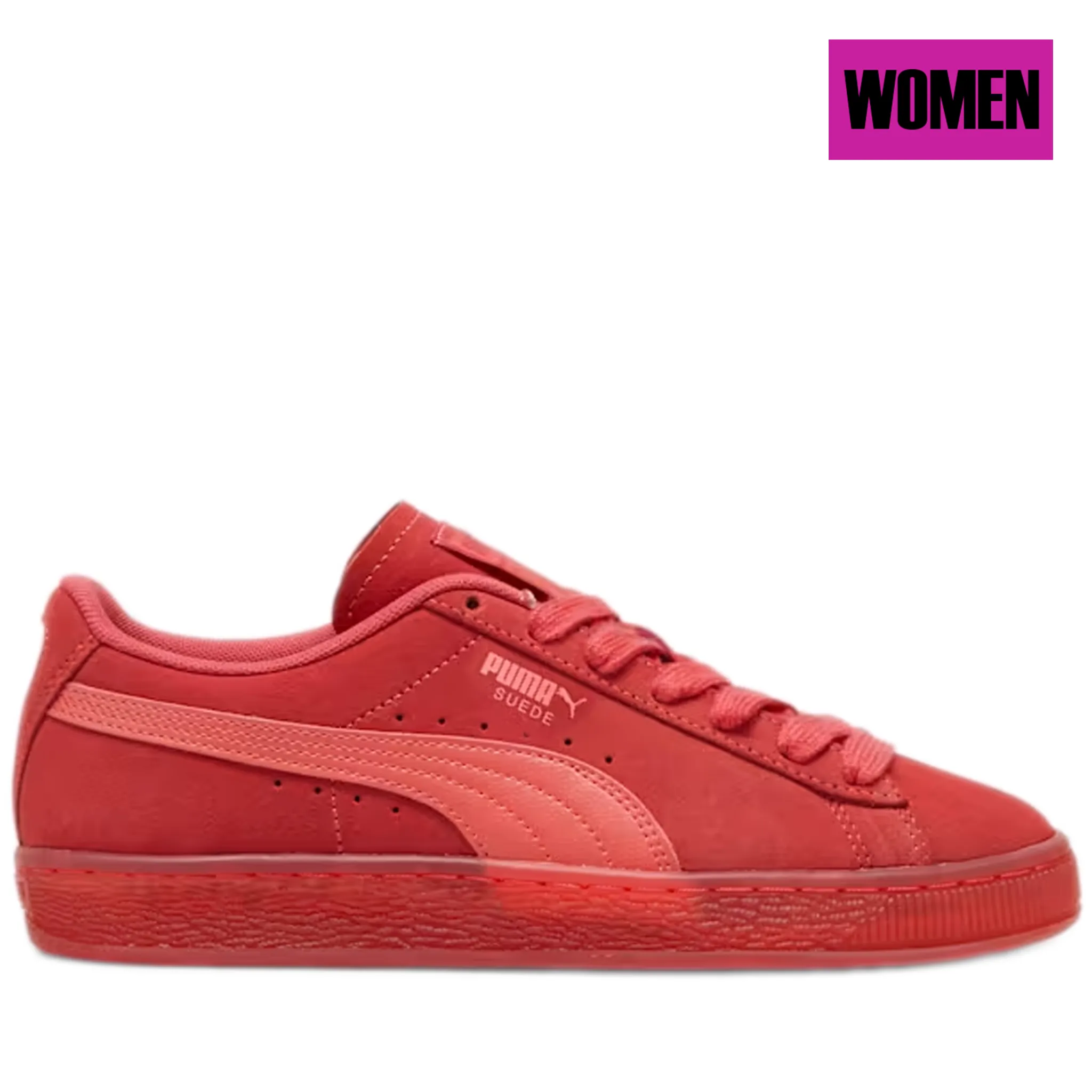 Women's Puma Suede Classic Shoes - Tart Cherry/Salmon