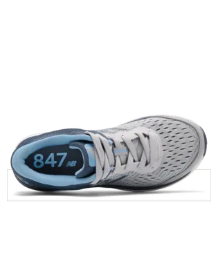 Women's Walking 847 Light Aluminum with Indigo and Team Carolina V4