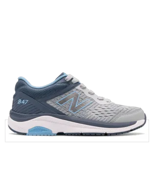 Women's Walking 847 Light Aluminum with Indigo and Team Carolina V4