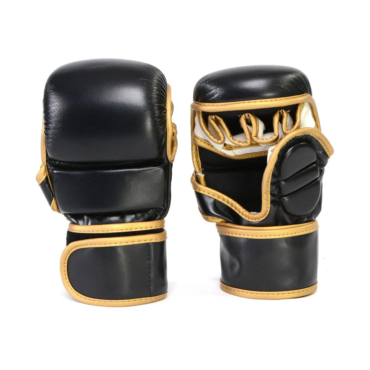 X-Fitness XF2001 7 oz MMA Hybrid Sparring Gloves-BLK/COPPER