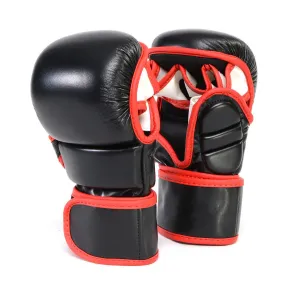 X-Fitness XF2001 7 oz MMA Hybrid Sparring Gloves-BLK/RED