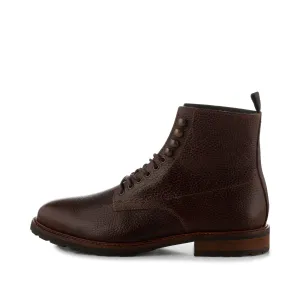 York lace up boot leather - BROWN