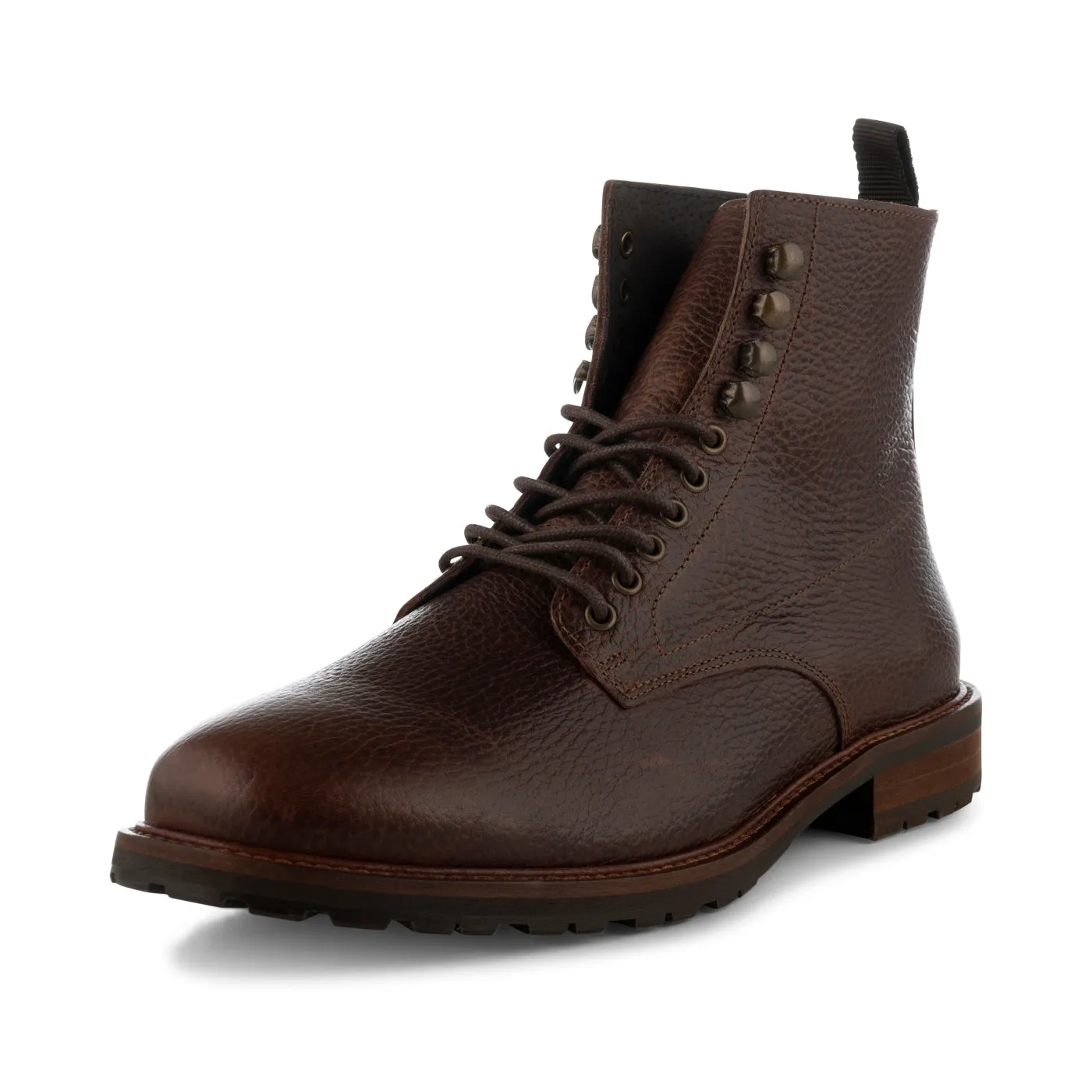 York lace up boot leather - BROWN