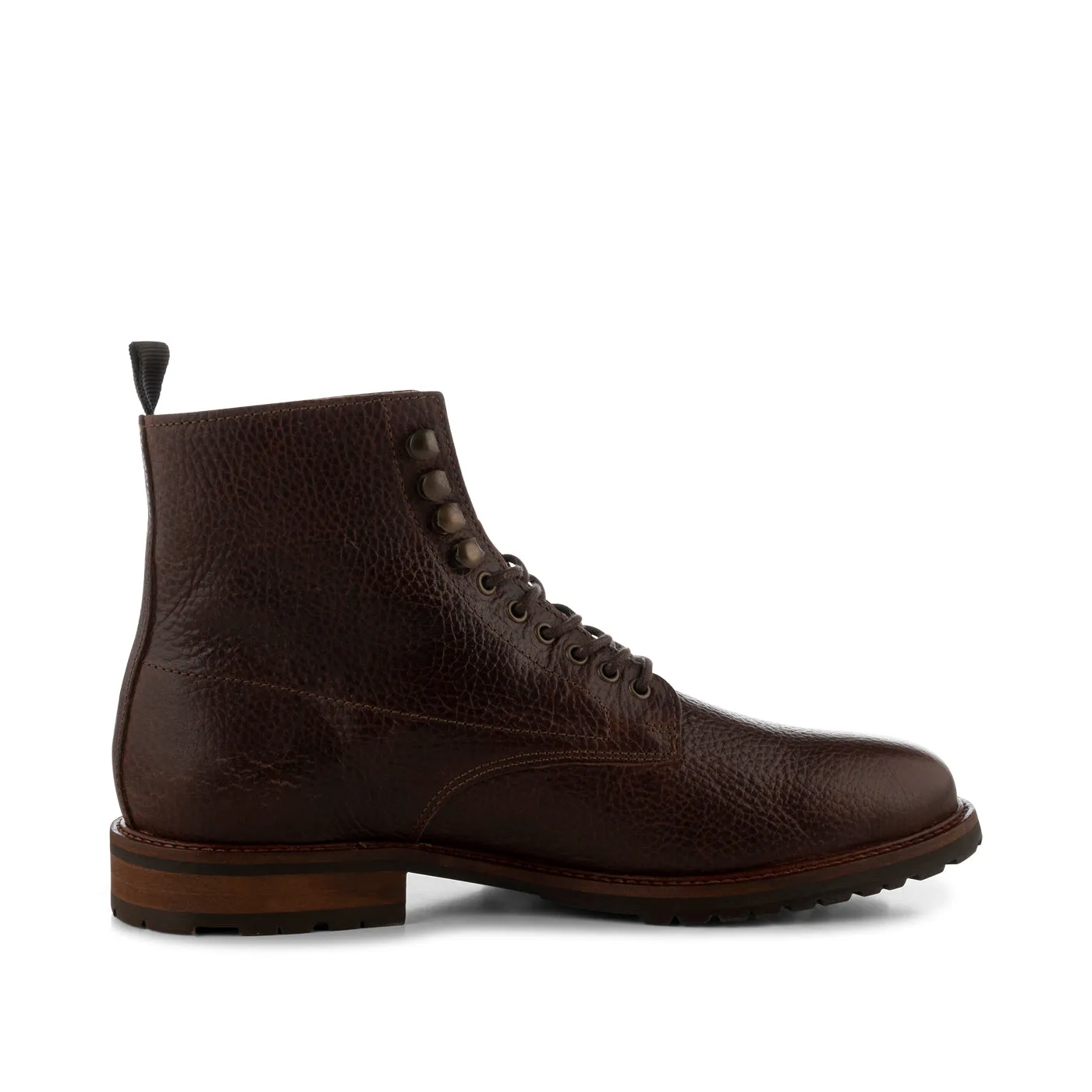 York lace up boot leather - BROWN