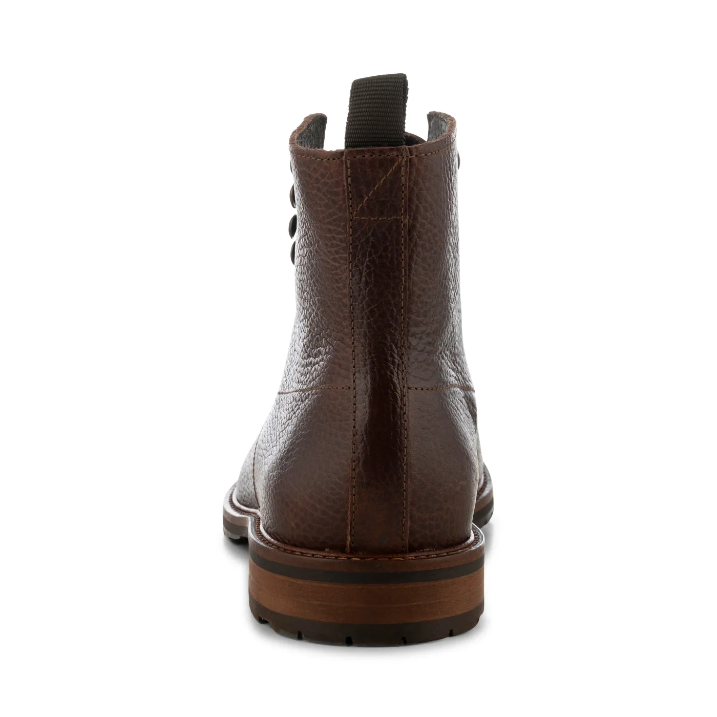 York lace up boot leather - BROWN