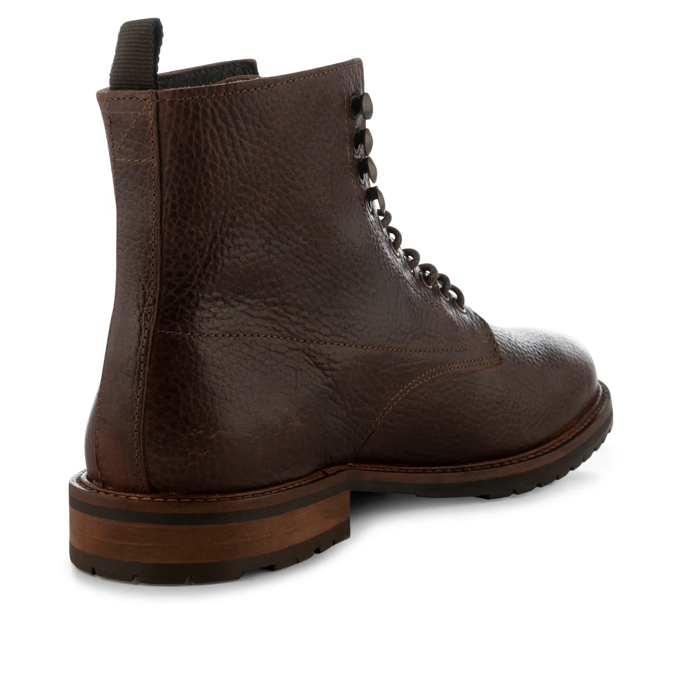 York lace up boot leather - BROWN